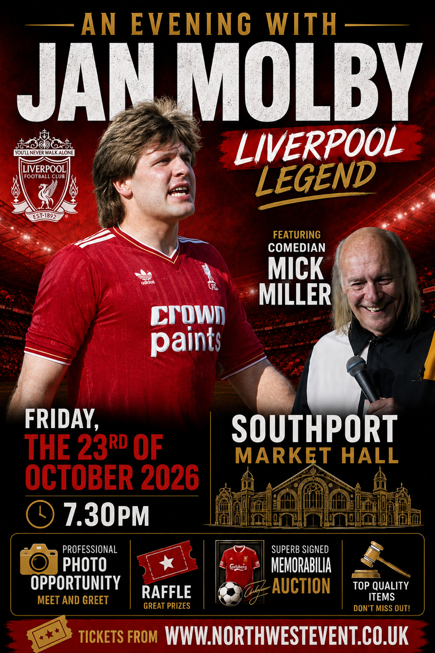 An Evening with Jan Molby & Mick Miller - Fri 23rd October - Southport Market Hall