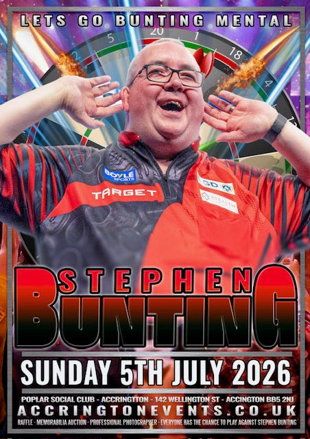 An Afternoon with Stephen Bunting - Sunday 5th July - Accrington