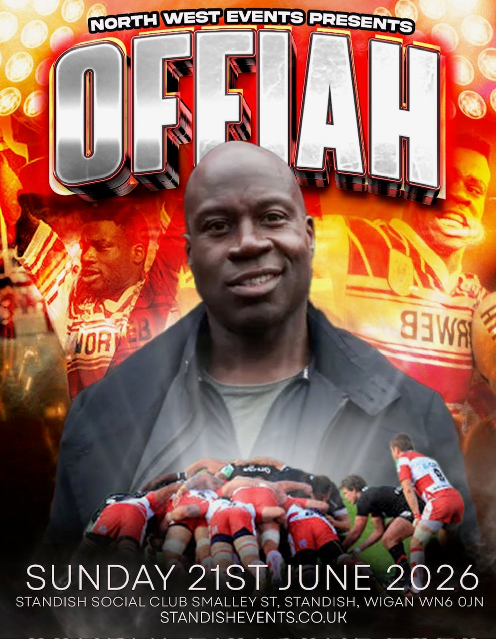 An Afternoon with Martin Offiah - Sun 21st June 2026 - Standish
