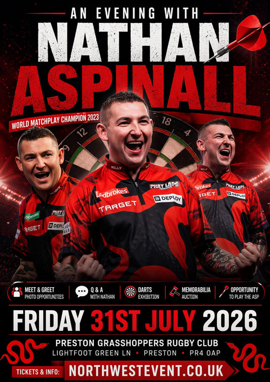 An Evening with Nathan Aspinall - Friday 31st July - Preston Grasshoppers