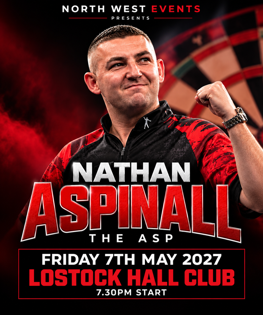 Nathan Aspinall event poster, Lostock Hall Conservative Club, 7 May 2027