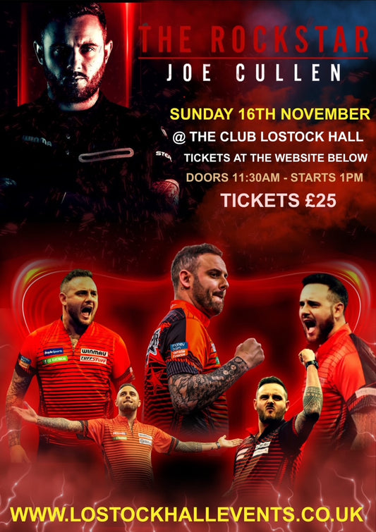 The Rockstar Joe Cullen Darts Exhibition - Sunday 16th November 2025