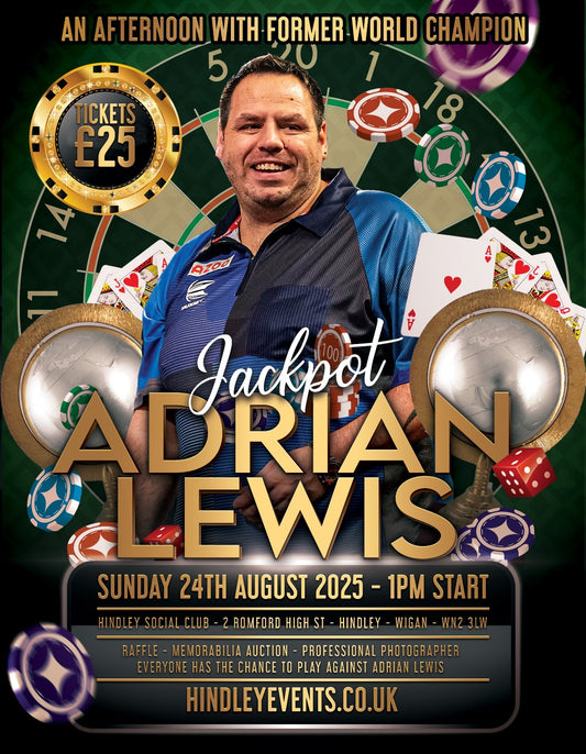 Darts Exhibition with Adrian Lewis at Hindley Sunday 24th August 2025