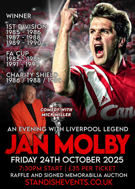Jan Molby and Comedian Mick Miller - Friday 24th October 2025 - Standish