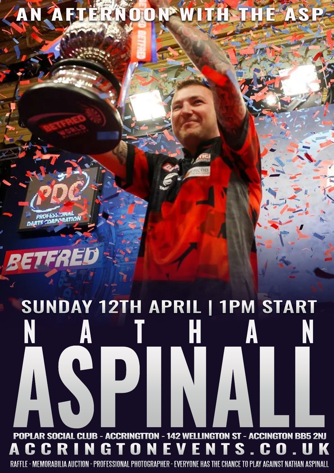 An Afternoon with Nathan Aspinall - Sun 12th April Accrington